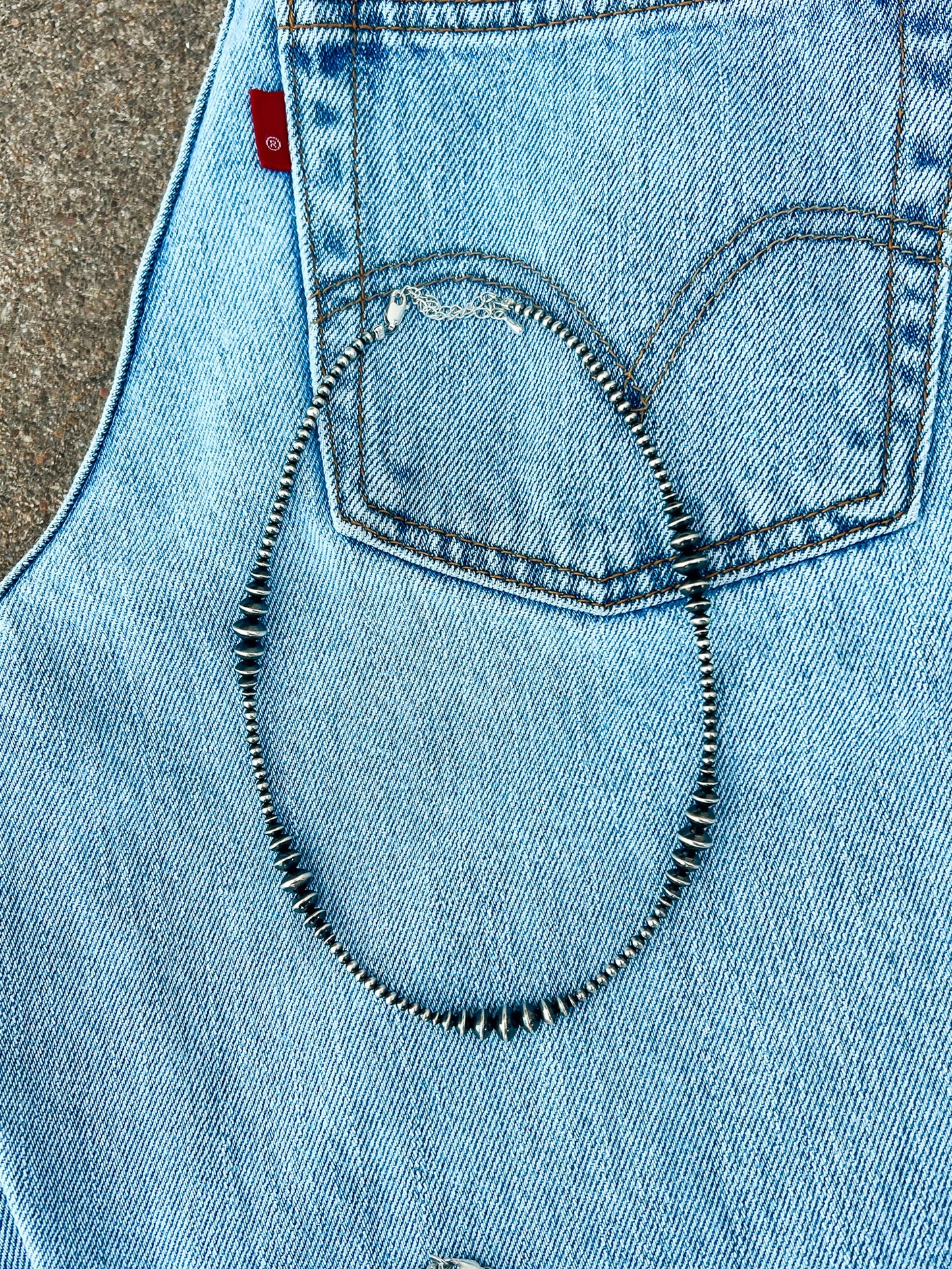3-8mm saucer necklace